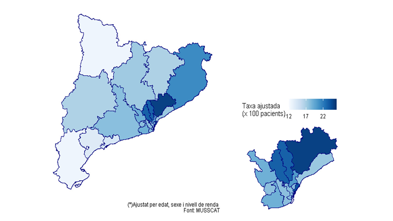 Figure 4. Biological immunosuppressant treatment use map in 2017